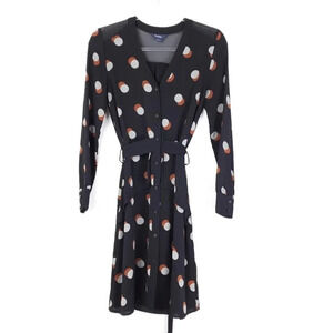 Sabié Sheer Panel Peplum Shirt Dress